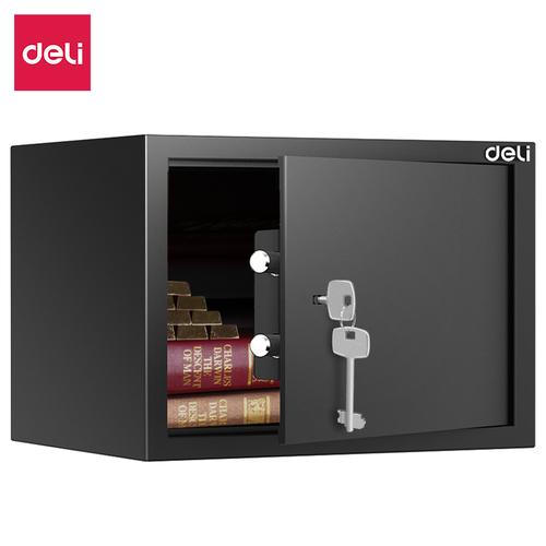 Deli Brankas Uang / Brankas Besi 31x20x20 cm Kunci Manual Dual Lock ET561