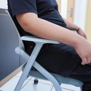 Deli Kursi Lipat / Kursi Kerja / Foldable Office Chair Roda CFSL02