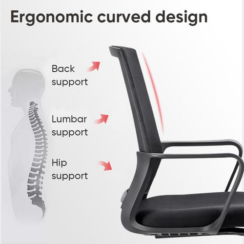 Deli Kursi Kantor/Kursi Meeting/Kursi Hadap/Conference Chair Black E4500