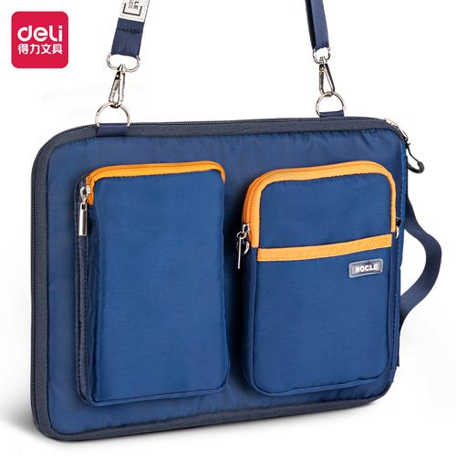 Deli Tas Laptop /Tas Selempang / Laptop Bag 9 Partisi Gratis Tas Kecil