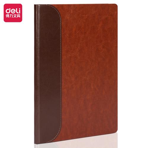 Deli Buku Catatan Sampul Kulit Hard Cover / Leather Cover Notebook A5