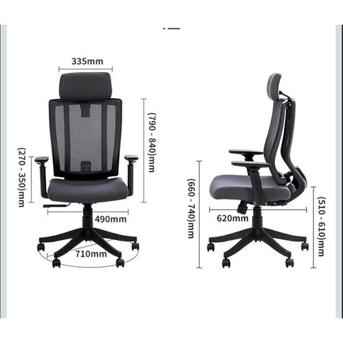 Deli Kursi Kantor/ Kursi Kerja/ Office Chair Adjustable Flexible 91027