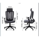 Deli Kursi Kantor/ Kursi Kerja/ Office Chair Adjustable Flexible 91027