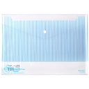 Deli File Bag / Map Plastik Kancing / Tas Map Plastik A4 Anti Air 5630