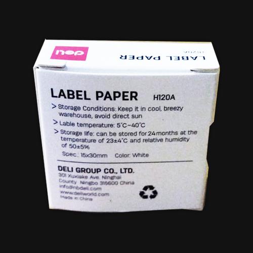 Deli Label Sticker Thermal Kertas Label Nama 15 x 30 mm EH120A