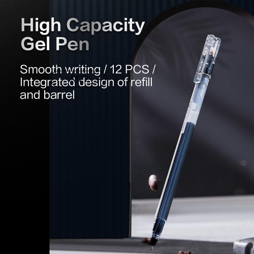 Deli Gel Pen / Pulpen Gel 0.5mm Tinta Hitam Isi 1 pcs ATK Kantor A127