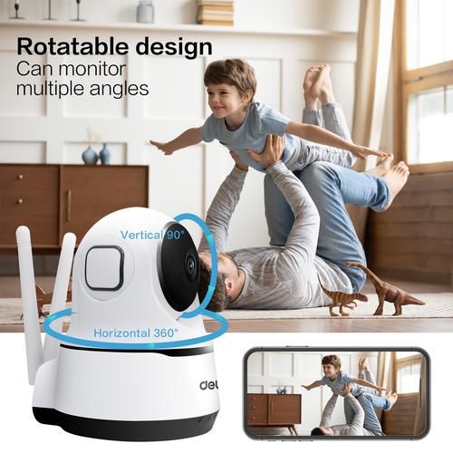 Deli IP Camera Smart Security Camera Kamera CCTV Wifi 1080p HD ES102