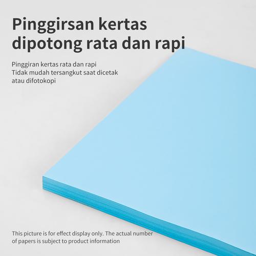 Deli Kertas Fotokopi Berwarna A4 Isi 100 Lembar Warna Pastel 7757
