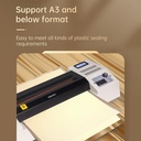 Deli Mesin Laminating A3 50-200 MIC Laminasi Hot & Cold Cepat E3895-EU