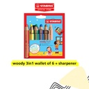 STABILO woody 3 in 1 / Multi-talented Pencil / Pensil Warna / Crayon