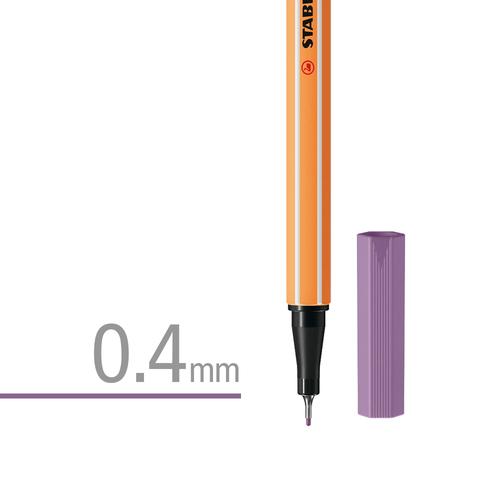 STABILO Point 88 GREY VIOLET / Fineliner / Pen Warna Ungu Muda