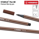 STABILO Pen 68 Brown 1 pcs / Highlighter Pen / Marker / Cokelat