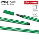 STABILO Pen 68 Green 1 pcs / Highlighter Pen / Marker / Hijau
