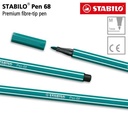 STABILO Pen 68 Turquoise Blue 1 pcs / Highlighter Pen / Marker / Biru