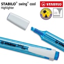 STABILO Swing Cool Blue / Highlighter Warna Biru Tua Original