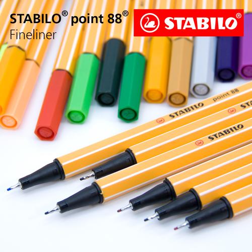 STABILO Point 88 Yellow 1pcs/ Fineliner / Pen Warna Kuning