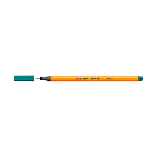 STABILO Point 88 Turquoise Blue 1pcs/ Fineliner / Pen Warna Biru Tosca