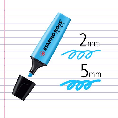 STABILO BOSS ORIGINAL Blue / Highlighter Warna Biru