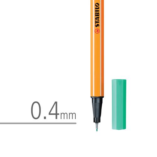 STABILO SET 5 - Point 88 Green Shade Brown / Fineliner / Pen Hijau