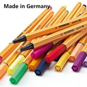 STABILO Point 88 Ultramarine 1pcs / Fineliner / Pen Warna Biru Muda