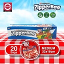 Daimaru Food Grade Zipper Bag Medium/Plastik Ziplock 22x18cm isi 20Pcs