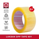 [Paket 1 Slop Isi 6pcs] Daimaru OPP Lakban Bening 48 mm x 90 Yard