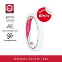 [Paket Isi 6pcs] Daimaru Double Tape 12 mm x 12 Yard