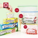 Daimaru Food Grade Zipper Bag Mix Medium & Large Size 20Pcs / Ziplock