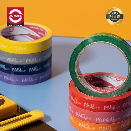 Daimaru Segel PAID Thanks you 8 Warna (2 Roll Random warna)