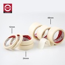 Daimaru Masking Tape Lakban Kertas Warna Cream 24 mm x 21 meter 1 Roll