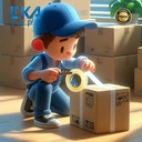 Eka Tape OPP Lakban Isolasi Bening 45mm x 55Meter 6pcs