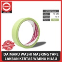 Daimaru Washi Masking Tape Lakban Kertas Warna Hijau 18 mm x 18 Yard