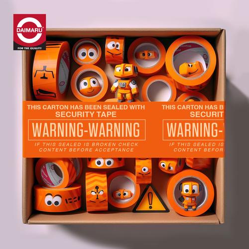 Daimaru OPP Printed Tape Lakban Warning 60 mm x 100 meter