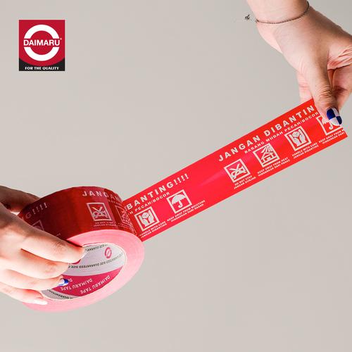 Daimaru OPP Printed Tape Lakban Jangan Dibanting 48 mm x 100 meter