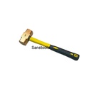 Palu Kuningan 1kg 2lb full / Brass hammer 2 lb 1kg gagang fiber murah