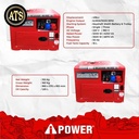 Genset Diesel Silent 5000 watt iPower International Brand 3 phase