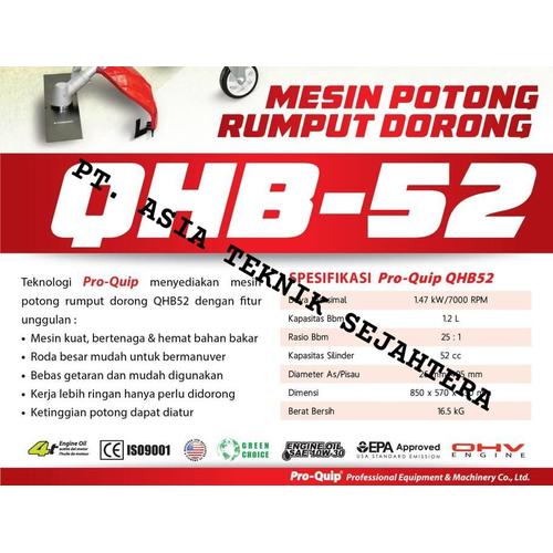 mesin potong rumput dorong proquip Qhb52