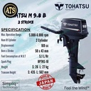 Tohatsu Mesin Tempel Outboard 9.8 PK 2 Tak Made In Japan Original