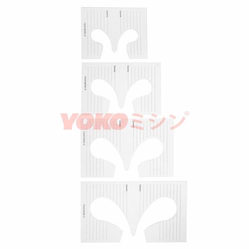 Penggaris Jahit Pola Quilting - Feathers Template 2 to 5 (RL-04X)