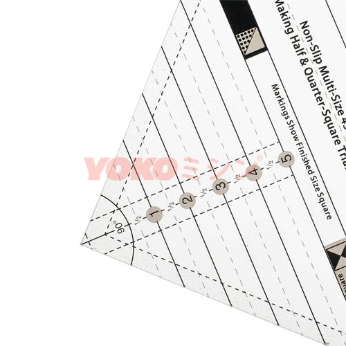 Penggaris Jahit Quilting - Multi Size 45/90 Derajat Segitiga (MS-05)