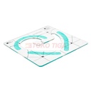 Freemo Heart Ruler Template / Penggaris Quilting Bentuk Hati (KF-2240)