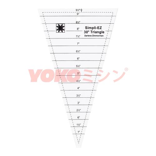 Quilting Ruler / Penggaris Patchwork Dresden Segitiga 9 Inch (EZ-03)