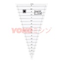 Quilting Ruler / Penggaris Patchwork Dresden Segitiga 9 Inch (EZ-03)