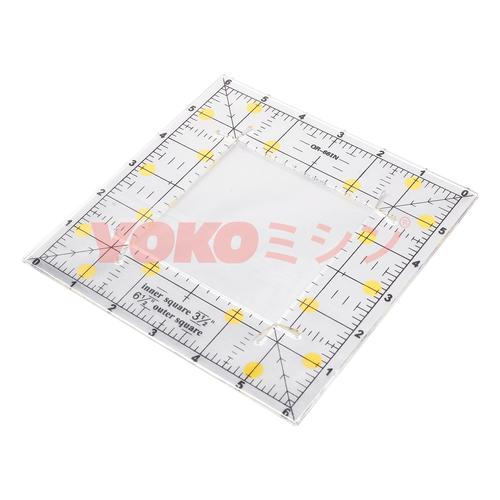 Square Quilting Template Set - Penggaris Pola Persegi 6 inch - QR-66IN