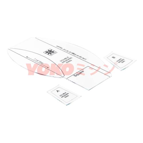 Double Wedding Ring Template Set / Penggaris Pola Quilting - EZ-ABC
