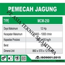 Mesin Pemecah Jagung Mahkota MCM 250  MCM250 + ENGINE