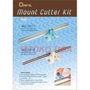 Penggaris Jahit/Menjahit-DAFA Mount Cutter 60cm Aluminium Ruler - 2071