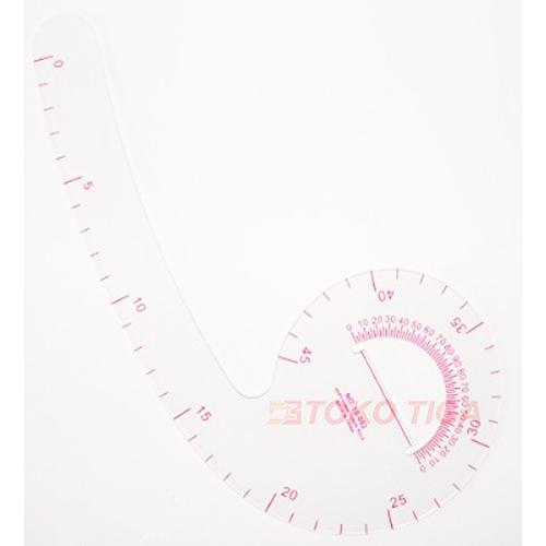 Penggaris Jahit/Menjahit - Penggaris Pola Baju Bulat 45 cm - 10-002