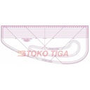 Penggaris Jahit/Menjahit/Busana - Quilting Ruler 60cm - 8511/6511