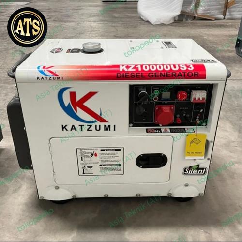 genset silent diesel 5000 watt 3 phase Katzumi KZ10000US3